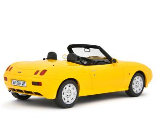 Fiat Barchetta 1995 Giallo Ginestra Laudoracing 1:18 Resinemodell (Türen, Motorhaube... nicht zu öffnen!)